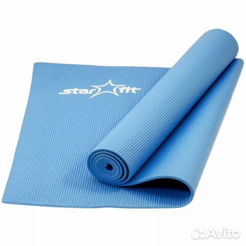88412308868 Коврик для йоги FM-101 PVC 173x61x0.5 см, синий