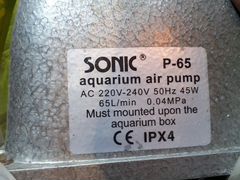 Компрессор для аквариума sonic p 65