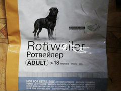 Корм для взрослых собак royal canin rottweiler