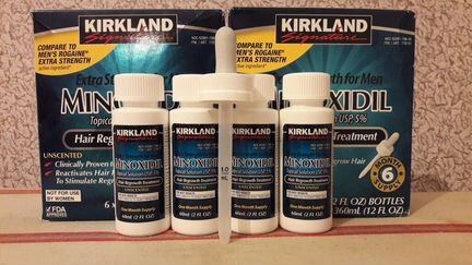 Minoxidil Kirkland волосы+борода