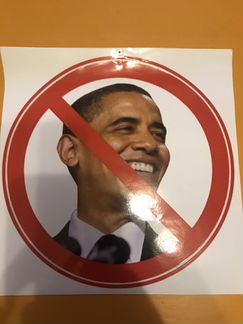 Наклейка Обама