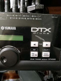 Барабанная установка Yamaha DTX500 + колонки, сабв