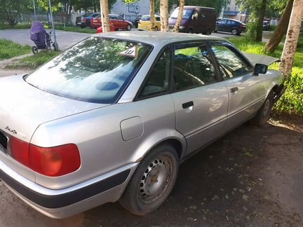 Audi 80 2.0 МТ, 1992, седан, битый