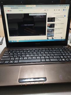 Ноутбук 15.6 дюйма Asus x52j intel i3 4ядра
