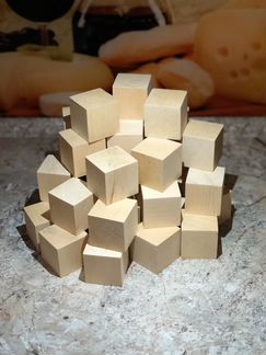 Изготовление под заказ деревянных кубиков