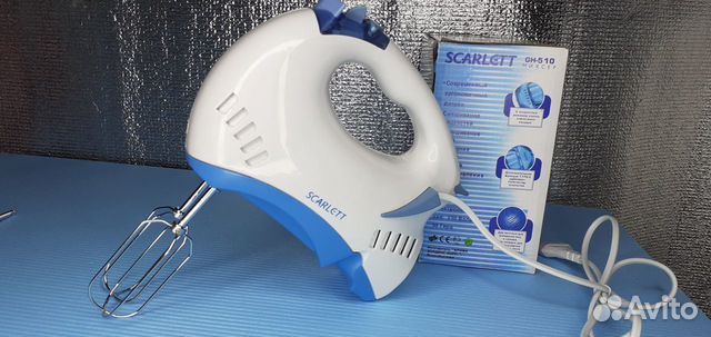 Миксер Scarlett 300вт Турбо режим 2 комплекта