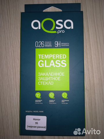 Защитное стекло на honor 9s