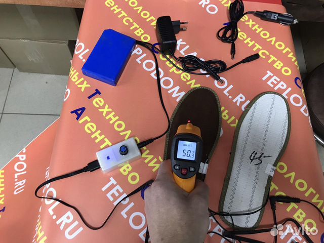 Стельки с электроподогревом Пингвин 12 и 24 Вольт