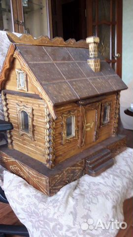 Хлебница-Избушка Резная Ручная Работа
