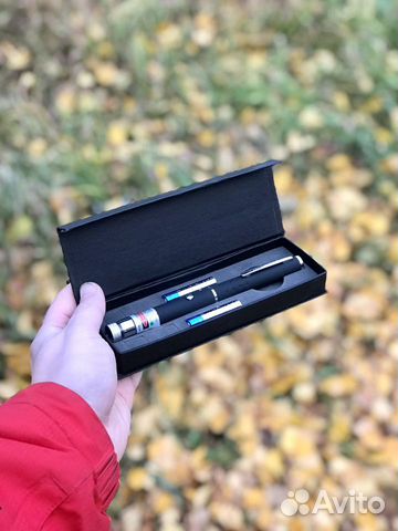 Лазерная указка в форме ручки, новая в чехле