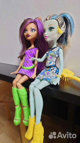 Куклы Монстер Хай Френкиштейн и Клоди Вульф