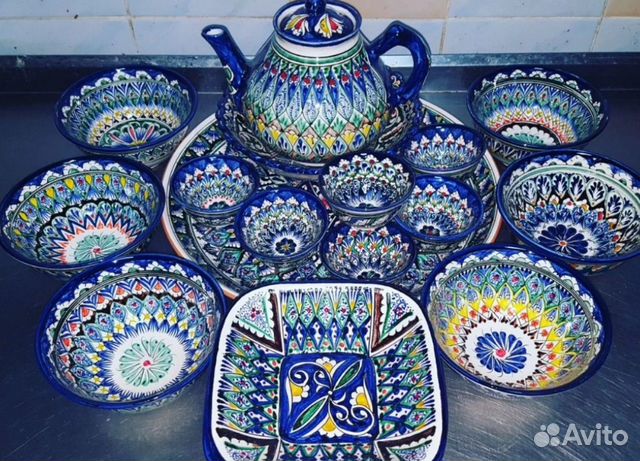 Узбекская посуда Сервизы Казаны чугунные