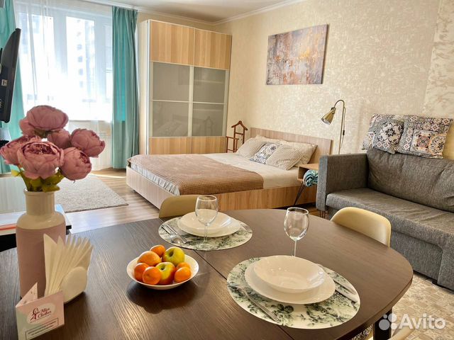 

Квартира-студия, 40 м², 2 кровати