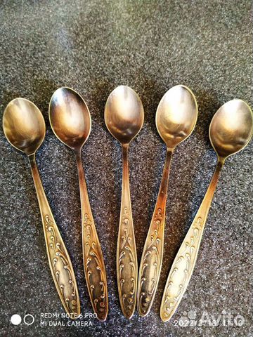 Мельхиор ложки мнц 5 штук