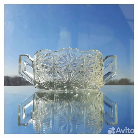 Сахарница, стекло СССР винтаж