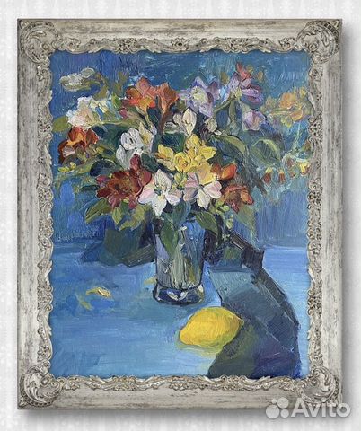 Интерьерная картина маслом «Вечная красота» цветы