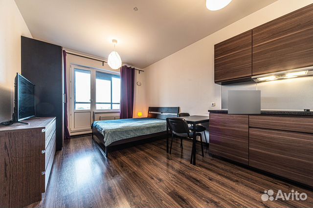 

Квартира-студия, 32 м², 1 кровать