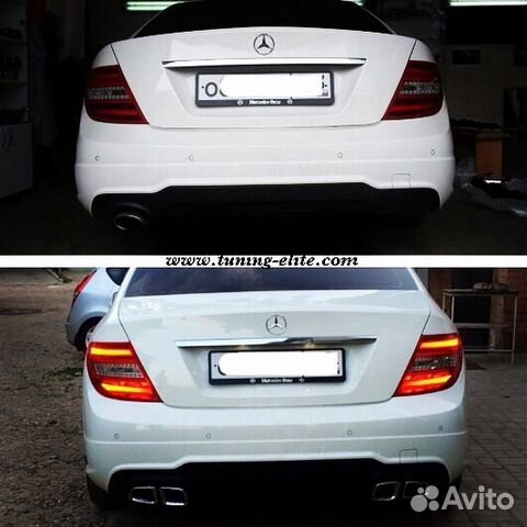 Одинарные овалы AMG насадки на W204