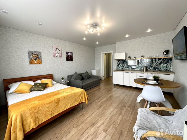 

Квартира-студия, 35 м², 2 кровати