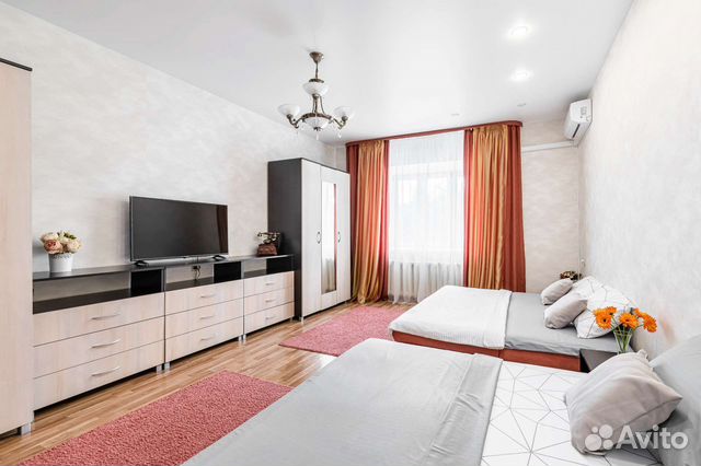 

1-к. квартира, 52 м², 3 кровати
