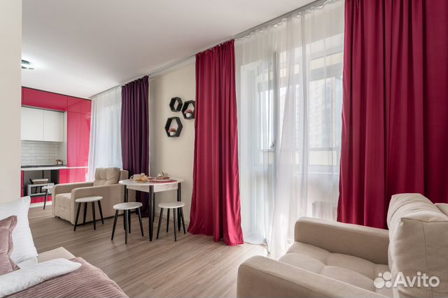 

Квартира-студия, 30 м², 3 кровати