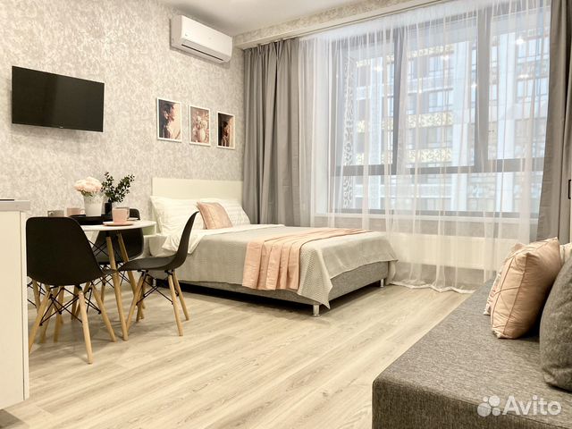 

Квартира-студия, 27 м², 2 кровати
