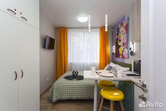 

Квартира-студия, 15 м², 1 кровать