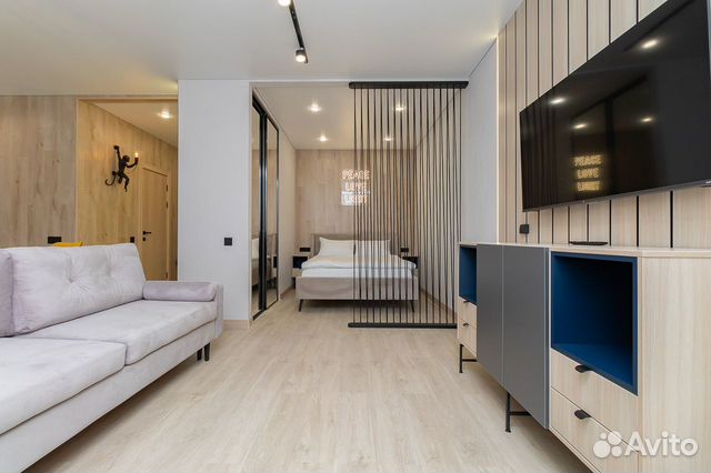 

Квартира-студия, 42 м², 2 кровати