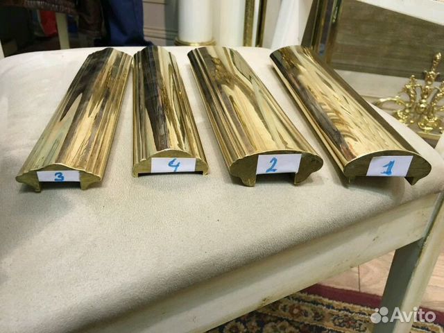 Поручень латунный цельный