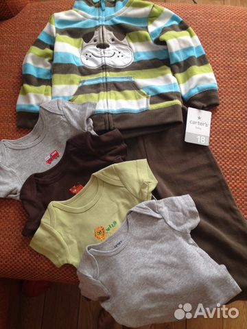 Новый флисовый костюм Carters 18 мес