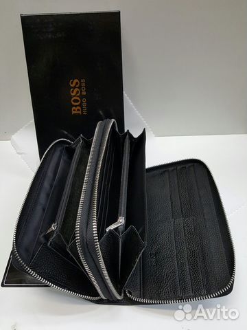 Мужской кожаный клатч Hugo Boss Х2 Мужские сумки