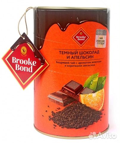 Листовой чай Brooke Bond Темный шоколад и апельсин