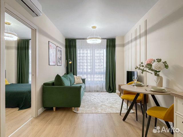 

1-к. квартира, 32 м², 2 кровати