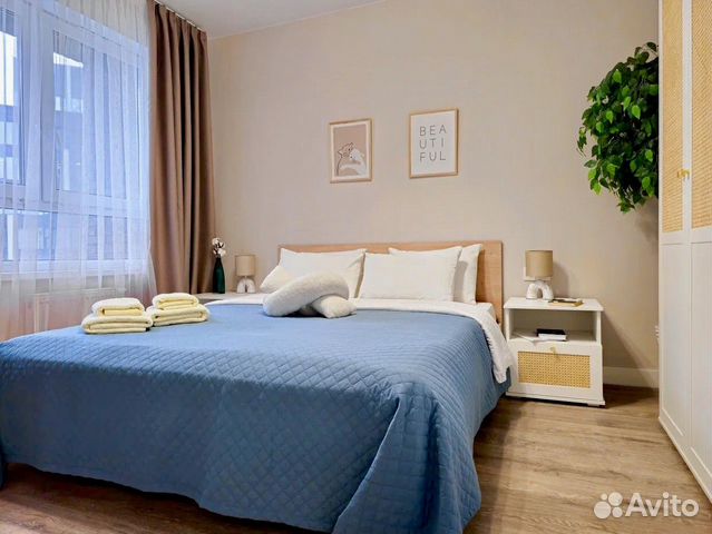 

1-к. квартира, 34 м², 2 кровати