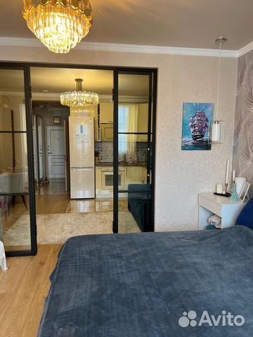 

Квартира-студия, 44 м², 2 кровати