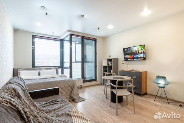 

Квартира-студия, 32 м², 2 кровати