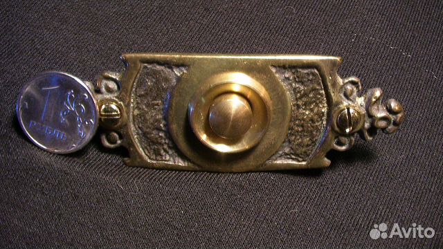 Кнопка звонка из меди