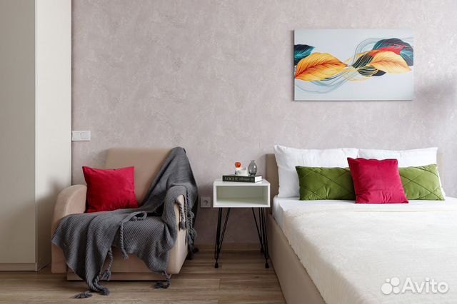 

Квартира-студия, 22 м², 2 кровати