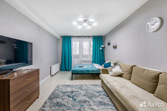 

1-к. квартира, 45 м², 3 кровати