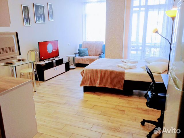 

Квартира-студия, 32 м², 2 кровати