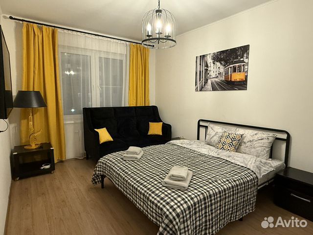 

1-к. квартира, 38 м², 2 кровати