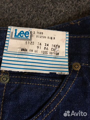 Джинсы Lee W36xL34 made in UK винтаж Джинсы Lee W36xL34 made in UK винтаж