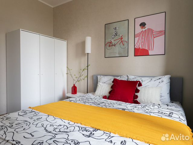

1-к. квартира, 41 м², 3 кровати