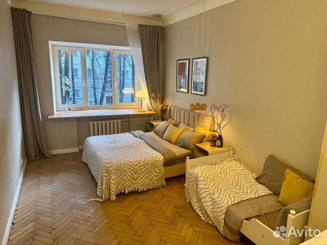 

1-к. квартира, 45 м², 2 кровати