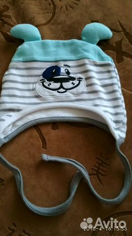 Шапочки (весна, лето, осень) до года