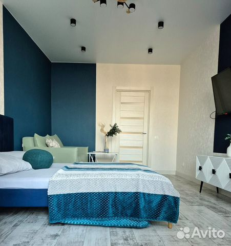 

1-к. квартира, 55 м², 2 кровати
