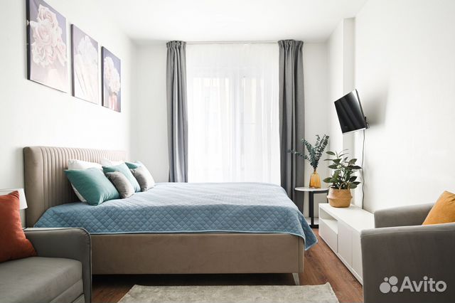 

1-к. квартира, 40 м², 2 кровати