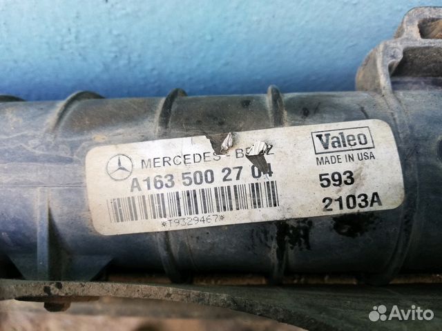 Радиатор охлаждение на мерседес ML 163. А 163 500