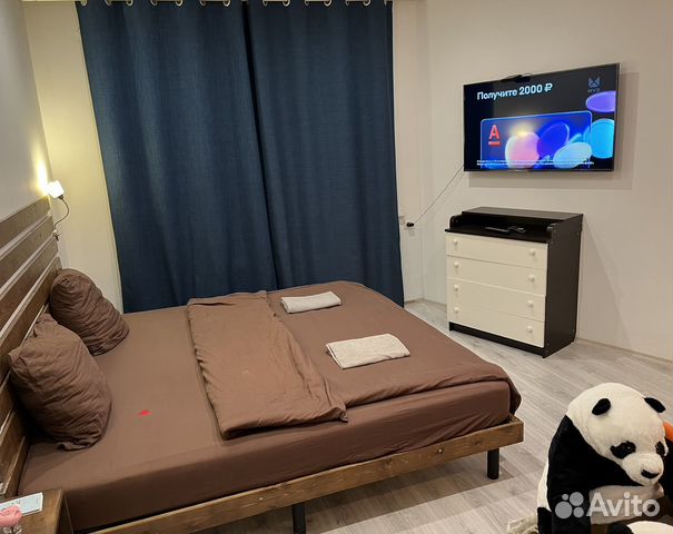 

Квартира-студия, 27 м², 2 кровати
