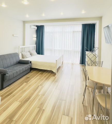 

Квартира-студия, 28 м², 2 кровати
